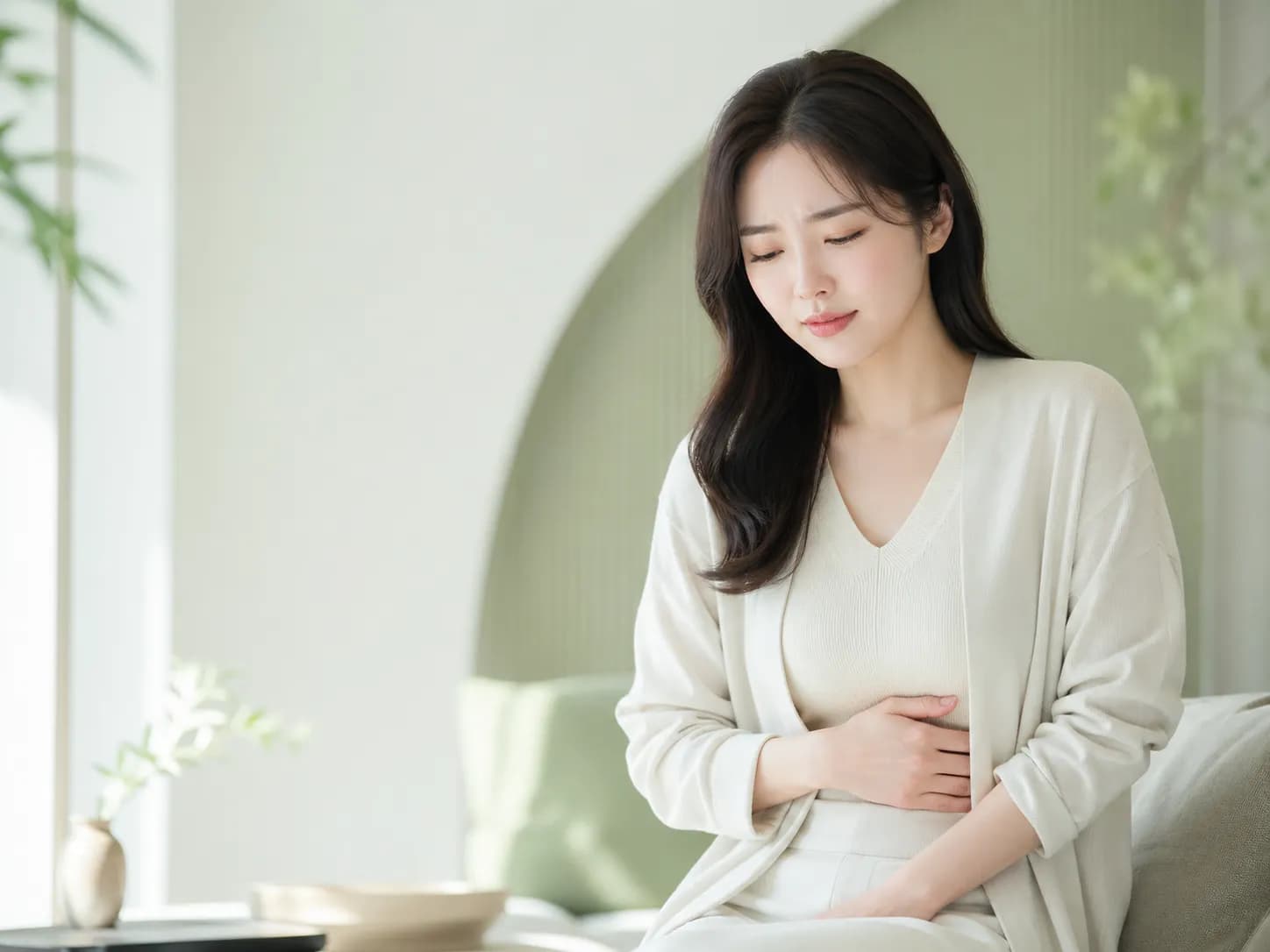 아픈여자 이미지